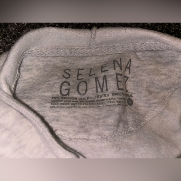 Selena Gomez Light Gray Hoodie - Picture 3 of 4